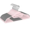 BAGAIL Plastic Hangers 50 Pack with Non-Slip Design,0.2 Inches Thick,