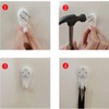 20Pcs Plastic Picture Hooks for Hard Wall Picture Hanging Kit
