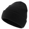 (Connectile) Unisex Men's Ribbed Knit Hat, Autumn and Winter, Folded,