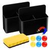 Keinlan 2Pcs Magnetic Pen Holder & Organizer for Whiteboard Fridge