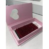 Unbranded individual eyelashes extensions Red Glitter 0.07 C Mix New