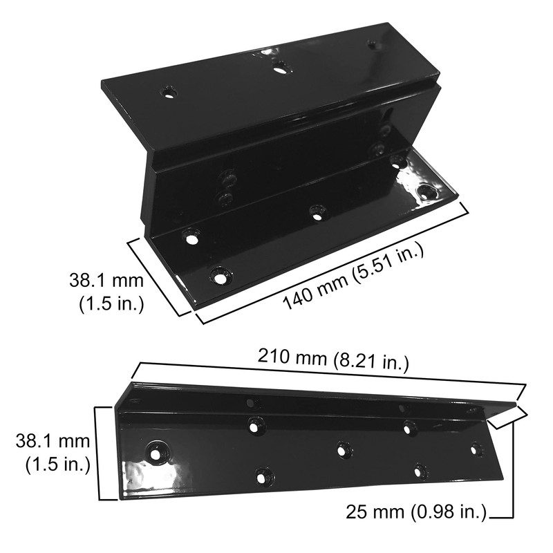 Visionis FPC-5191-BL Black 300lbs Indoor Electromagnetic Lock with 300 lbs