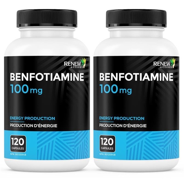 RENEW ACTIVES Benfotiamine 100mg – High Absorption Fat-Soluble Vitamin B1