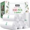 1 Gallon 330 Counts Strong Trash Bags Garbage Bags by