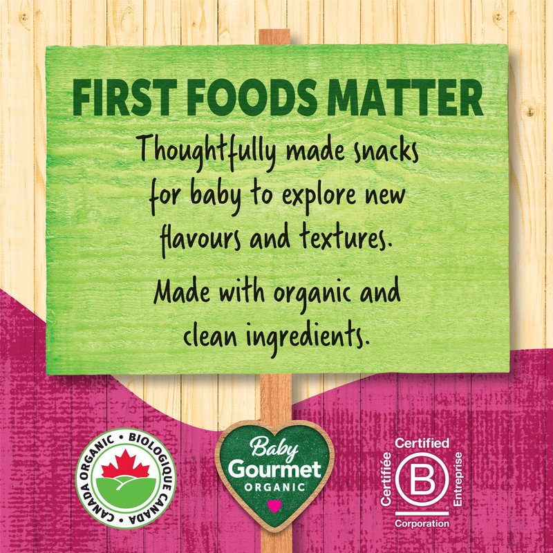 Baby Gourmet Mushies Banana Beet berry, Green, 23-Gram, 8-Pack[packing may