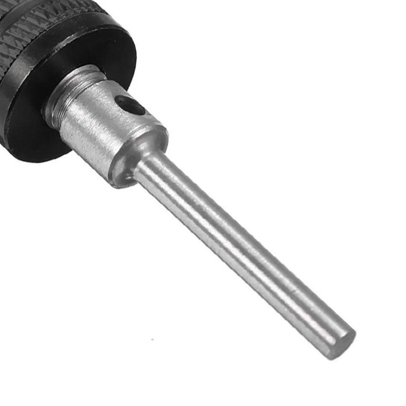 Mesee 2Pcs Mini Keyless Drill Chuck, 0.3-3.4mm Quick Change Chucks
