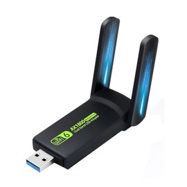 Adaptador de red WiFi6 USB3.0 de 1800 Mbps, 802.11AX de doble banda de 2.4 G/5 GHz, WiFi, inalámbrico, compatible con tarjeta de red Win10/11 PC