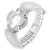 Flower Shape Dial Women Watch Wide Mesh Belt Quartz Elegant