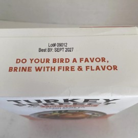 Fire & Flavor Turkey Perfect Fire and Flavor All-Natural Cajun Brine Kit, 12-oz Marinade