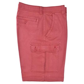 St. John's Bay Men's Power Stretch Cargo Shorts (Garnet Rose) (34)