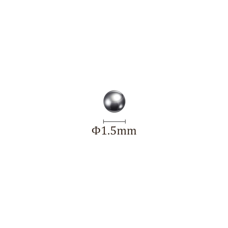 Kozelo 1000pcs Precision Ball 1.5mm 304 Stainless Steel Bearing Solid