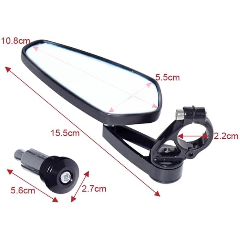 Reflector Rearview Mirror for Kaabo Mantis King GT Wolf Warrior