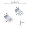Spring Roller Shade Brackets for 1" Cardboard Roller Shades- Inside/Outside