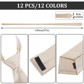 Yuanan 12 PCS Ties for Men - Elegant Mens Ties Set for Formal Occasions, Weddings, Business - Corbatas para Hombres Elegantes