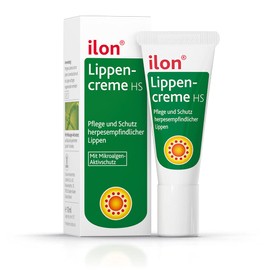 ilon Lip Cream HS 10 ml – Vegetable Tasteless Lip Care for Lip Herpes Natural Transparent Lip Balm with Castor Oil, Jojoba Oil, Thistle Oil, Made in Germany