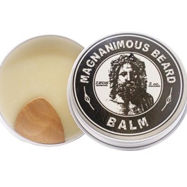 MAGNANIMOUS BEARD BALM (2 OZ) "DIOMEDES" SCENT (KENTUCKY BOURBON & SANDALWOOD) - THE NON-GREASIEST BEARD BALM ON THE PLANET, ZEUS APPROVED!
