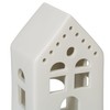 Relaxdays Ceramic Tea Light House, Light House for 1 Tea