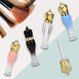 Healthcom - 10 tubos vacíos de brillo de labios de 5 ml, de plástico, rellenables, para bálsamo labial, para maquillaje, pintalabios, tubo de brillo de labios con forma de corona y tubo de esmalte de labios, frascos de bricolaje