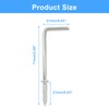 PHITUODA 20Pcs L Shape Screw Hooks 2 Inch Square Bend
