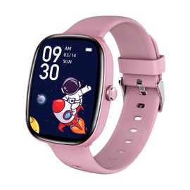 Kids Smart Watch for Boys Girls, Fitness Watch with Pedometer, 100 Sport Modes, IP67 Waterproof, Puzzle Games, Heart Rate Sleep Monitor, Alarm Clock, Kids Gifts for Boys Girls Teens 6+ (Pink)