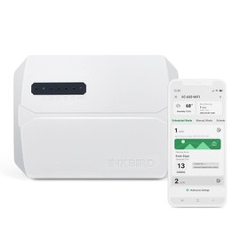 Inkbird IIC-600-WIFI Irrigation Computer, WiFi Sprinkler/Irrigation System Timer/Controller, 6 Zones, Indoor/Outdoor Irrigation System Controller, App Monitoring, Rain Output, Seasonal Adjustment