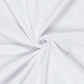 Muslin Organic from 1 m Cotton Fabric Double Gauze Muslin Cloth Fabric Oeko-Tex, Colour: White