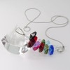 Suncatcher Crystal Triangle with Colourful Crystal Stones Sun Catcher for