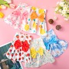 5 Pieces Dog Clothes Girl Dog Dresses Floral Puppy Dresses