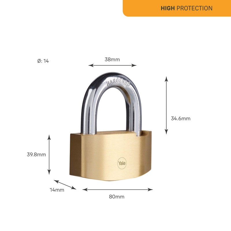 Yale Y2B/80/138/1 80mm Hammer Padlock