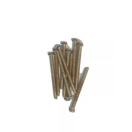 Unbranded LOT OF 10: #8-32 THREAD NICKEL PLATED STEEL 2" CANOPY SCREW LAMP PART  -RUSTED