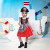 Rabtero Children's Pirate Costume, Girls' Upgrade Deluxe Pirate Princess Dress,