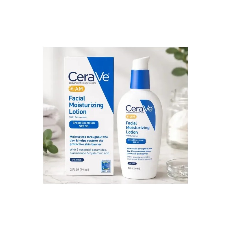 Loción Hidratante Facial Cerave Am Con Spf 30,89 Ml