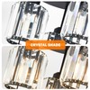 Aixialin 3-Light Modern Close to Ceiling Light Fixtures,Black Kitchen Light