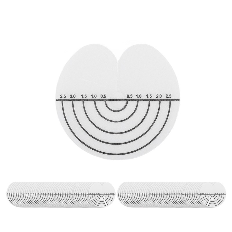 100Pcs Hair Heat Shield Guards with Scale Single Hole PVC