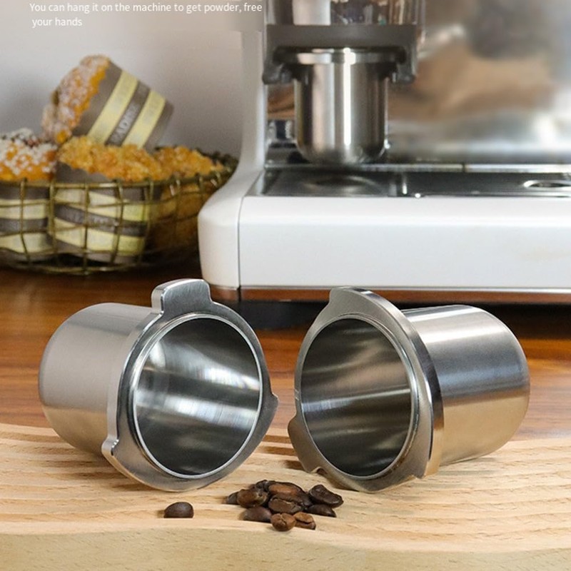 54mm Stainless Steel Dosing Cup for Breville Espresso Coffee Grinder