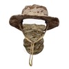 QMFIVE Tactical Boonie Hat Scarf Unisex Camouflage Rounded Hat Fisherman