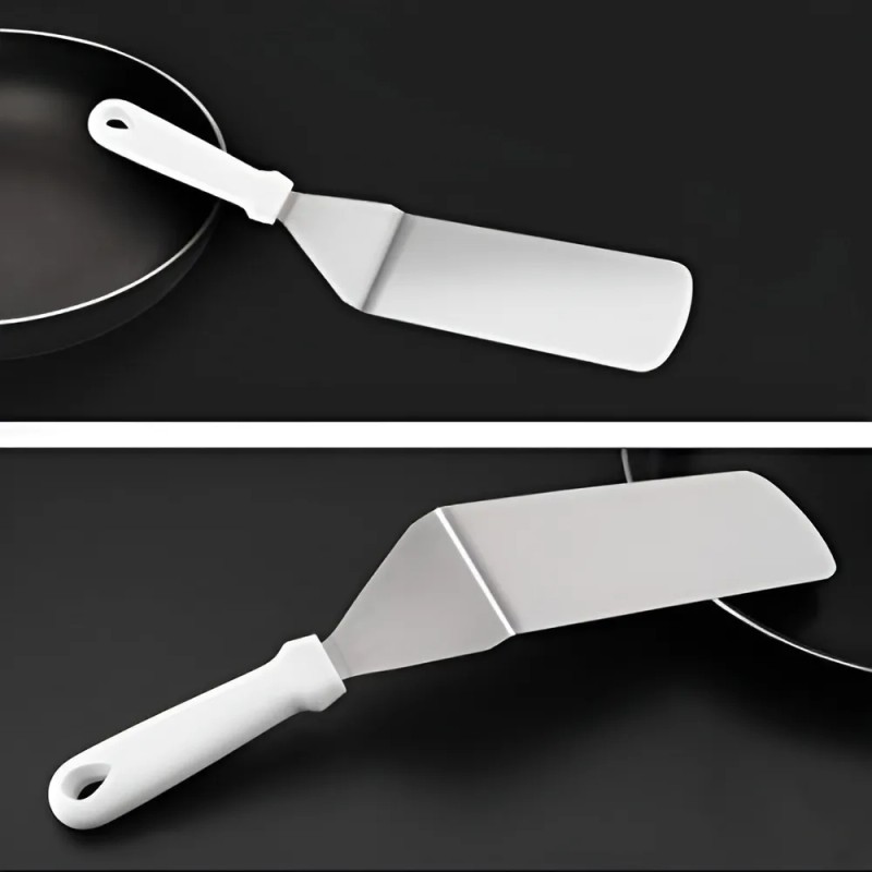 Espatula Volteadora Profesional Acero Inoxidable 35.5cm 3pzs