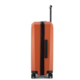 Tekla Ti Hard Shell Carry on Luggage Airline Approved, Carry on Suitcases with Wheels,PC Luminous Textured Travel Luggage, TSA Approved, 20 Inch Carry-On (Tangerine Orange, Check-In 24-Inch)