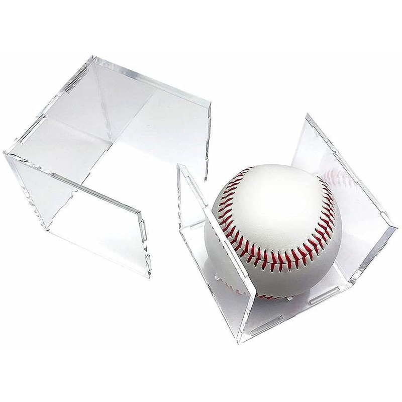 Acrylic Baseball Display Case, UV Protection, For Hard/Soft Balls, Collection