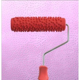 BUUEERR 7" DIY Patterned Paint Roller Decorative Rubber Roller Decorative Art Roller Texture Roller with Plastic Handle - More Than 300 Patterns (Pattern AD8)