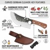KOFERY Hand Forged Serbian Cleaver for Outdoor Kitchen & Meat