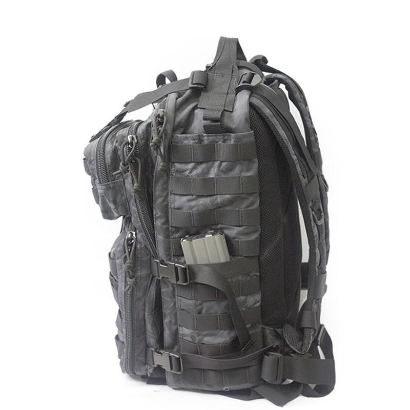 Tactical Assault Rush Backpack - Waterproof Nylon 1000D, MOLLE System,
