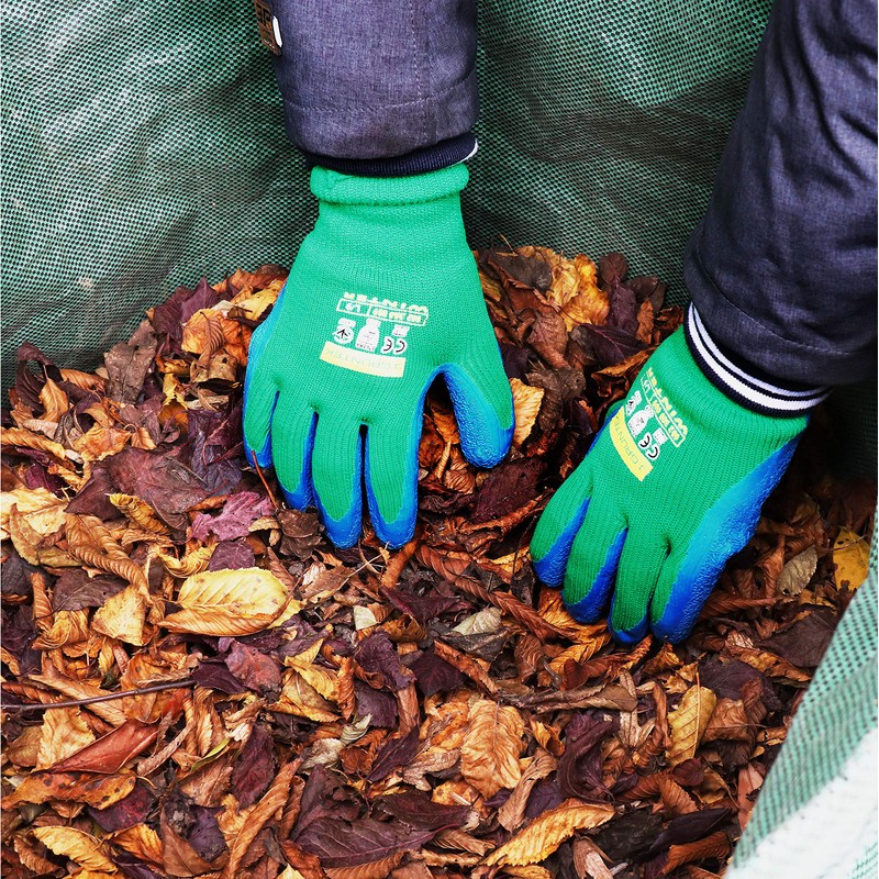GRÜNTEK 4 Pairs of Protective Thermal Winter Gardening Work Gloves