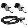 BTtime Stainless Steel Whistle Metal Whistle with Neck Strap for