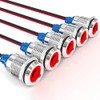 GASHER 5 PCS Energy Saving Indicator Light, LED Light 12V/24V/110V