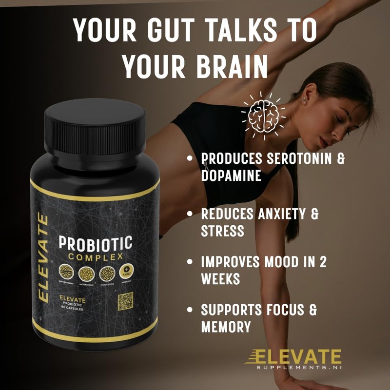 Elevate Supplements Probiotic Complex, 60 Capsules | 50 Billion CFU
