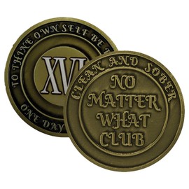 No Matter What Club AA Recovery Medallion with Gift Box in 1 to 60 Years (01 Year)