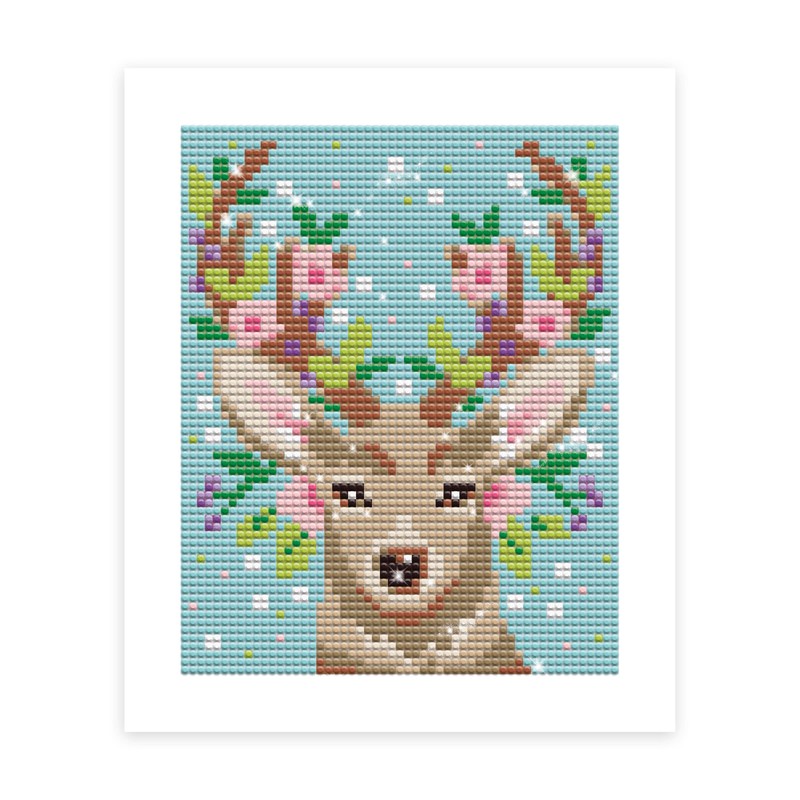 Janod J07948 Game Deer Diamond Painting Embroidery Multi-Coloured