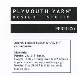 Plymouth Knitting Pattern 1524 Perplex Mobius Wrap - Pattern Only