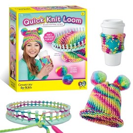 Kit de Telar de Punto rápido Creativity for Kids – Kit de Tejer para niños, Haz tu Propio Sombrero y Accesorios, Telar de Tejer Manualidades para niños